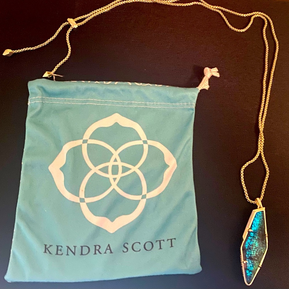 Kendra Scott Adjustable Necklace with Stone Pendant